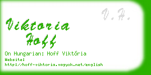 viktoria hoff business card